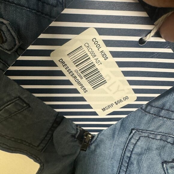 Charly Denim Romper children girls dress baby toddler 3-6 months - Picture 7 of 8